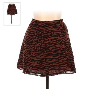 Verge girl zebra mini skirt